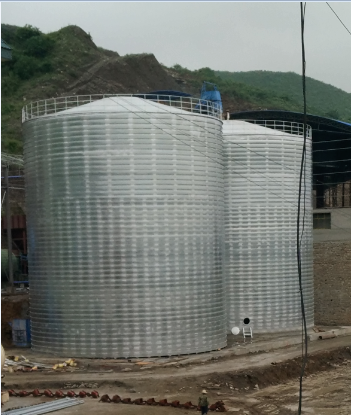 宝坻粮食钢板仓的安装全过程不用热焊接